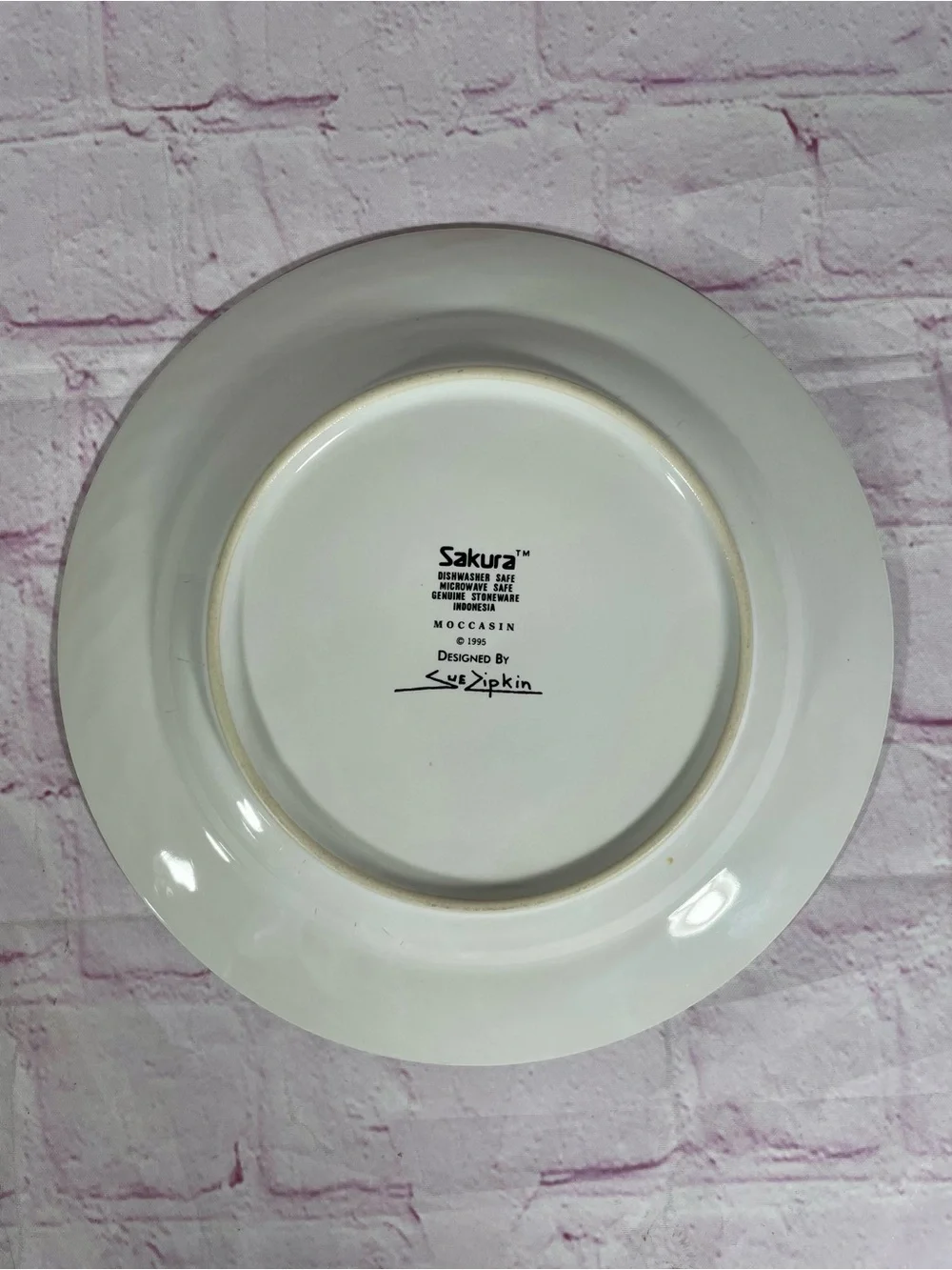 Vintage Sakura Moccasin Sue Zipkin Southwestern Stoneware Salad Plate Set of 2